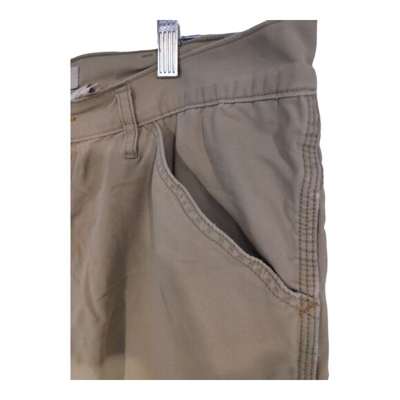 VINTAGE Gap Mens Beige Cargo Carpenter Shorts Work Wear Y2K Baggy Skate Size 38 - Picture 3 of 9